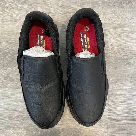 Skechers Memory Foam Slip Resistant Work Slip On - Picture 2 of 5